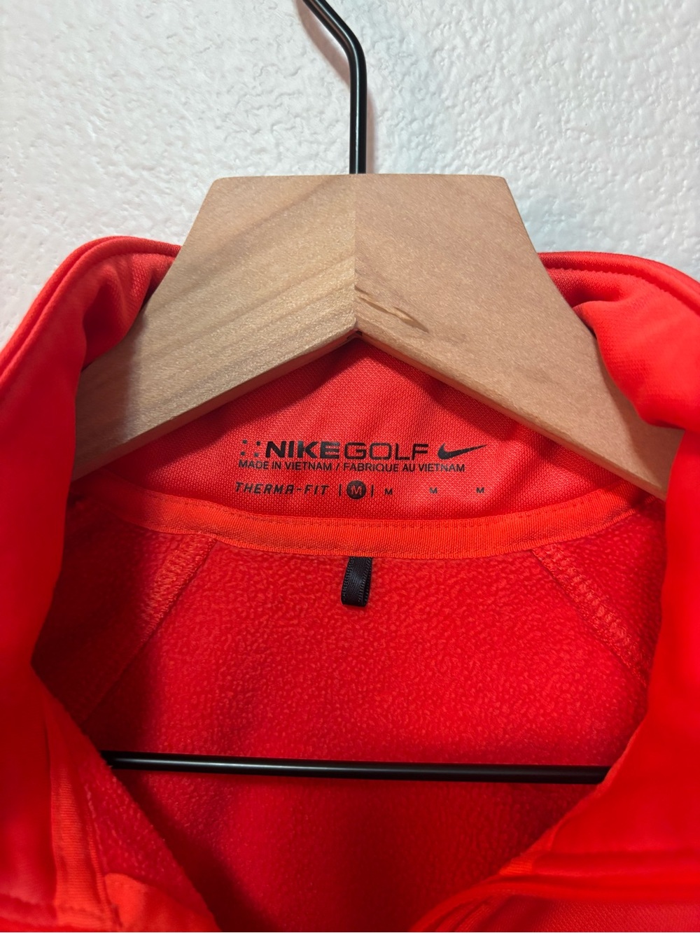 Nike Bright Red Therma-FIT Golf Quarter-Zip Pullover - Picture 2 of 4